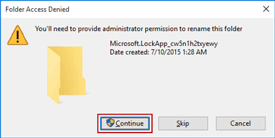 confirm administrator permission