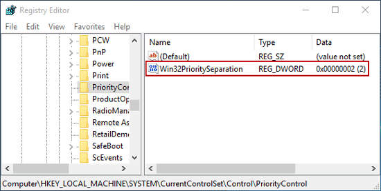 navigate to specified registry key