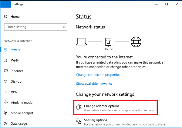 tap Change adapter options