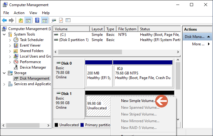 add new volumes to ssd
