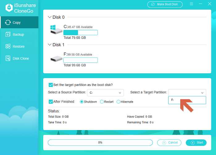 choose ssd partition to store Windows 10