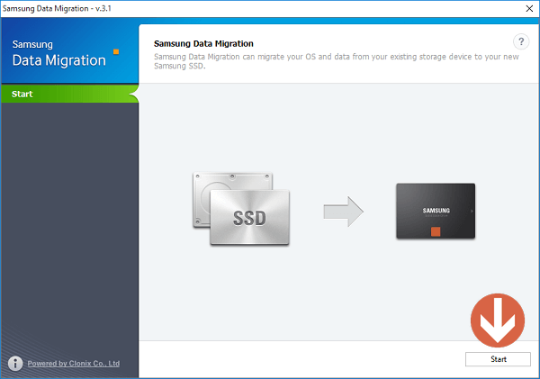 run Samsung Data Migration software