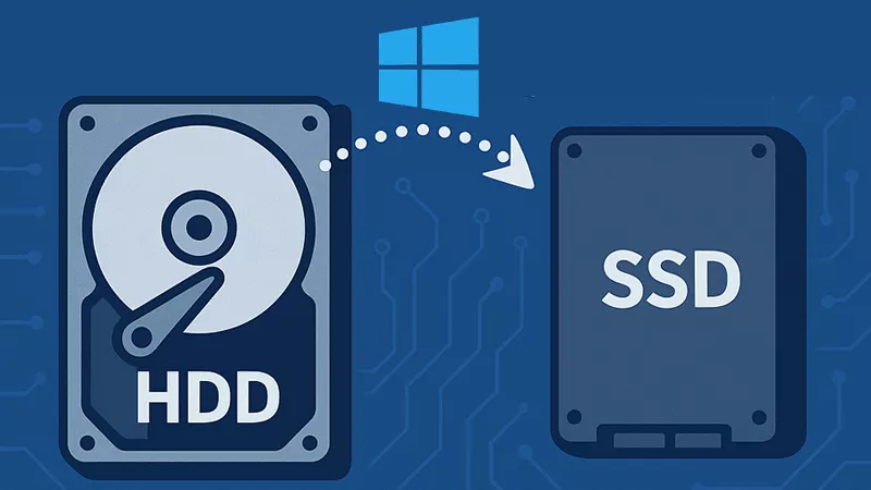 transfer Windows 10 from HDD to SSD