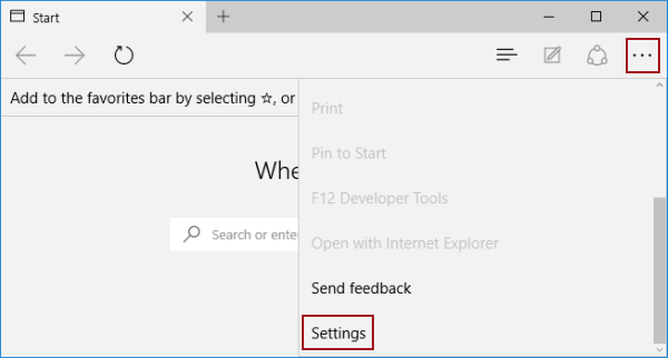 access settings