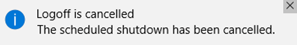 how to cancel auto shutdown in windows 10