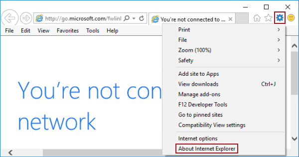 How To Check What Version Of Internet Explorer I Have On Windows 10