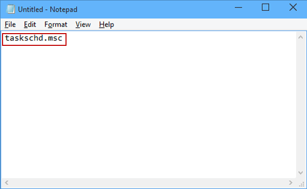 type task scheduler msc file name