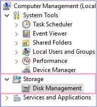 resizing partition disk management