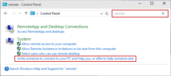 Windows 10 Remote Assistance Easy Connect