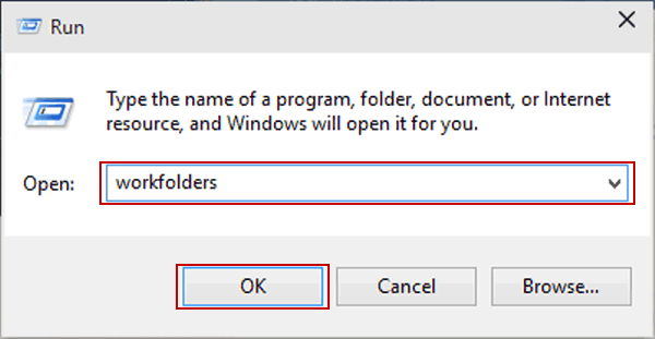 open work folders via run