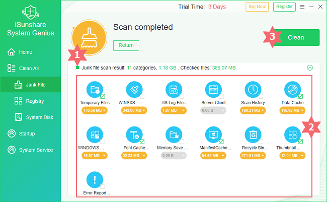 clear memory cache