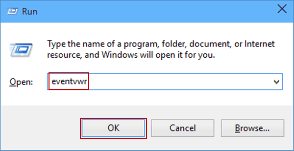 Picture of event viewer