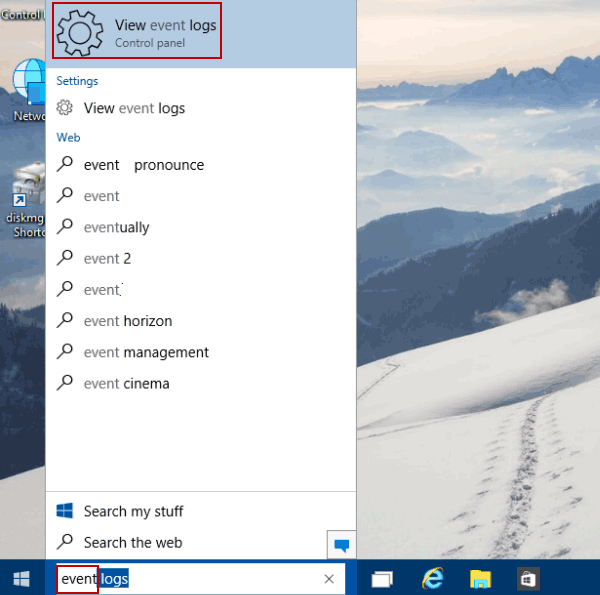 event viewer windows 10 errors