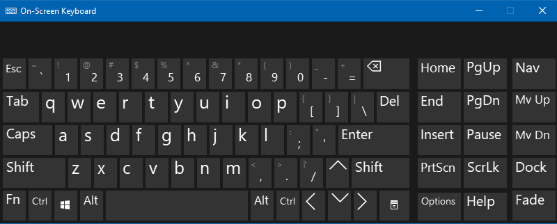 how to virtual keyboard windows 10