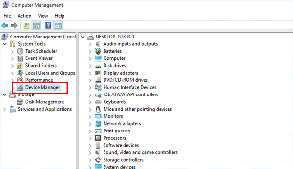 where conduct I find device manager on items laptop