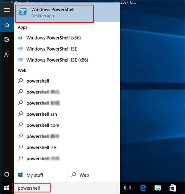 open Windows PowerShell