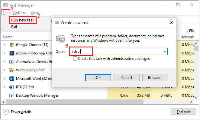 windows security task manager popup windows 10