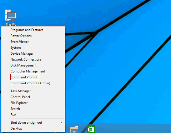 choose command prompt