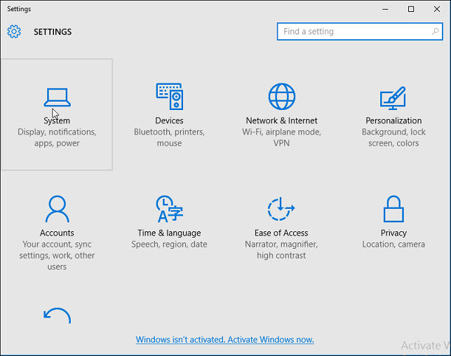 find system block