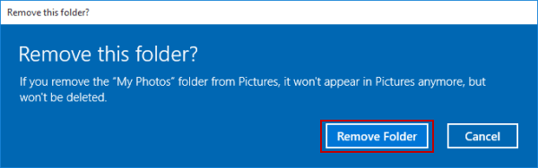 select remove folder