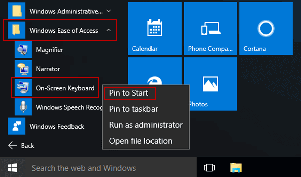 how to access on screen keyboard how to access on screen keyboard