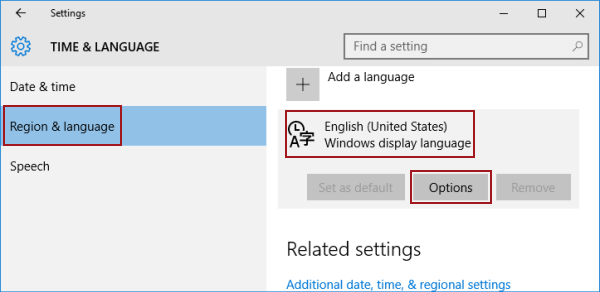 open language options