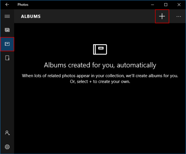 choose new album in albums