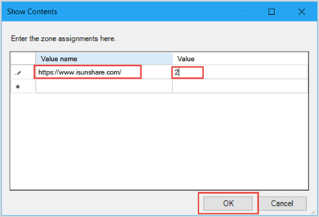 enter zone assignments