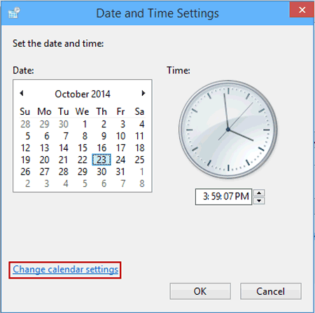 change date and time formats
