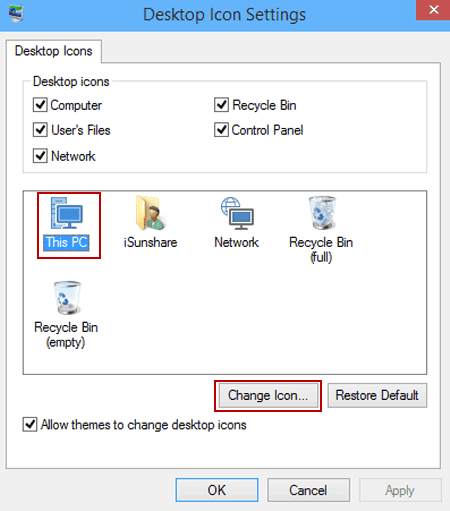 desktop icon font change windows 10