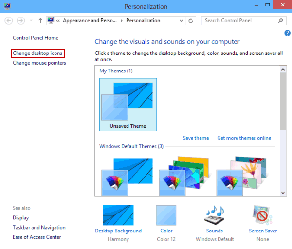 change all icons in windows 10