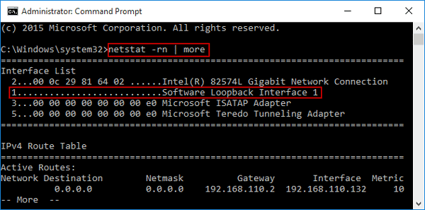 check network connection priority in windows 10