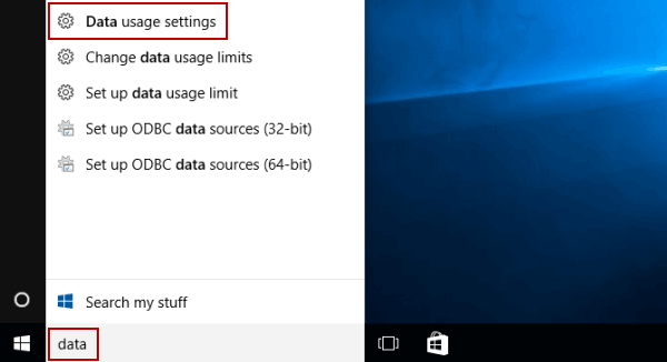 open data usage settings