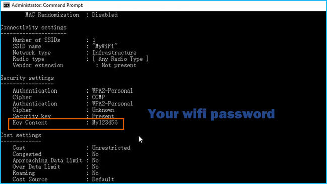 get WiFi password