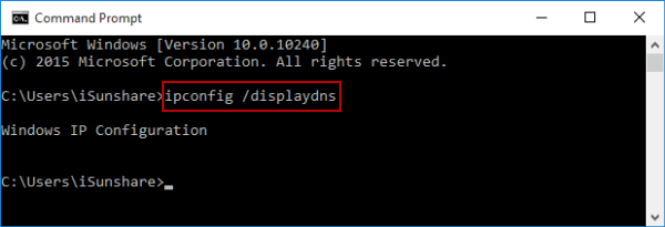 confirm dns cache cleaning