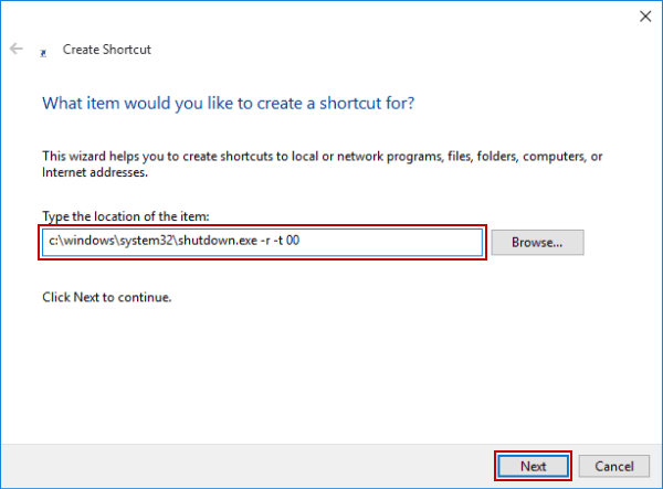 type restart file location