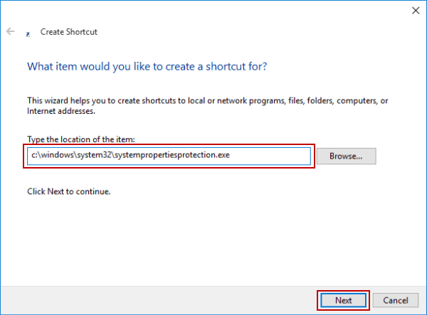 type system properties protection file location