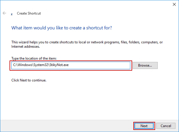 Create Sticky Note on Windows 10 Desktop