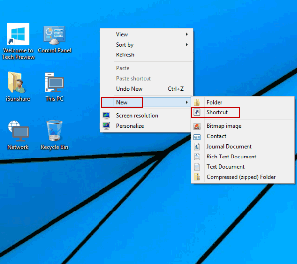 Resultado de imagen para WINDOWS create shortcuts on the desktop