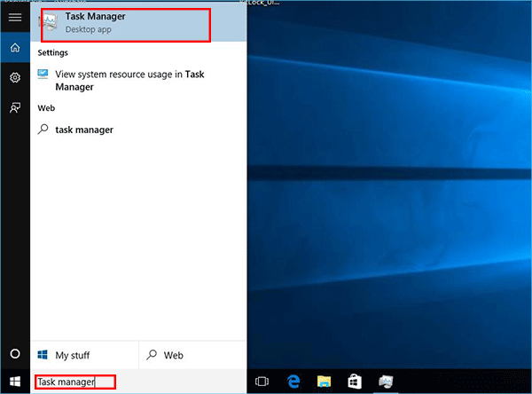 open task manager