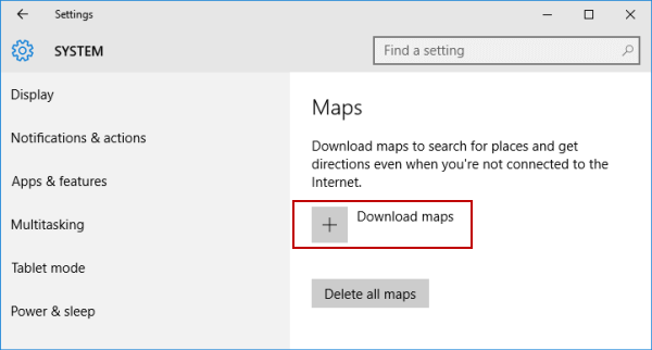 click download maps