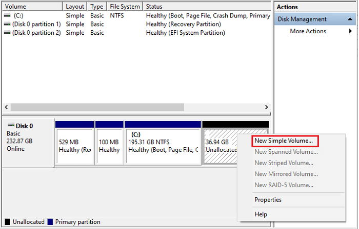 allocate other drives