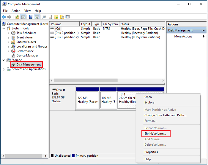 disk management