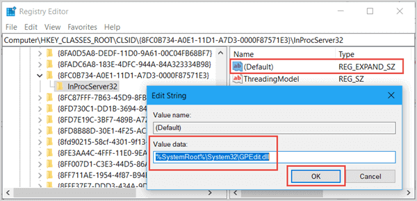 change value data