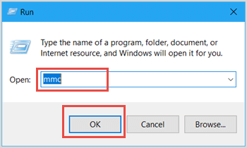 run microsoft management console