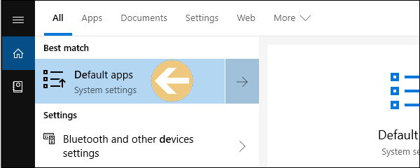 open default apps