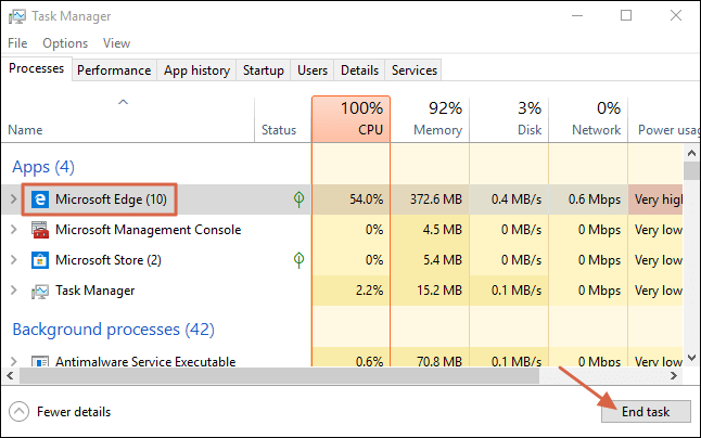 end program process