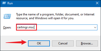 type certmgr msc
