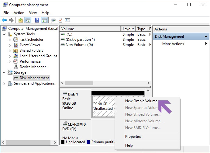 add volumes to samsung ssd