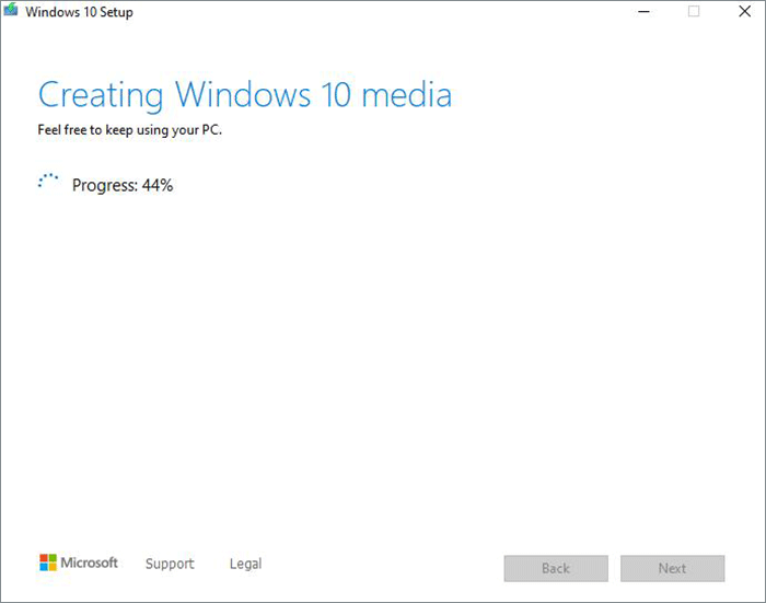 creating Windows 10 media